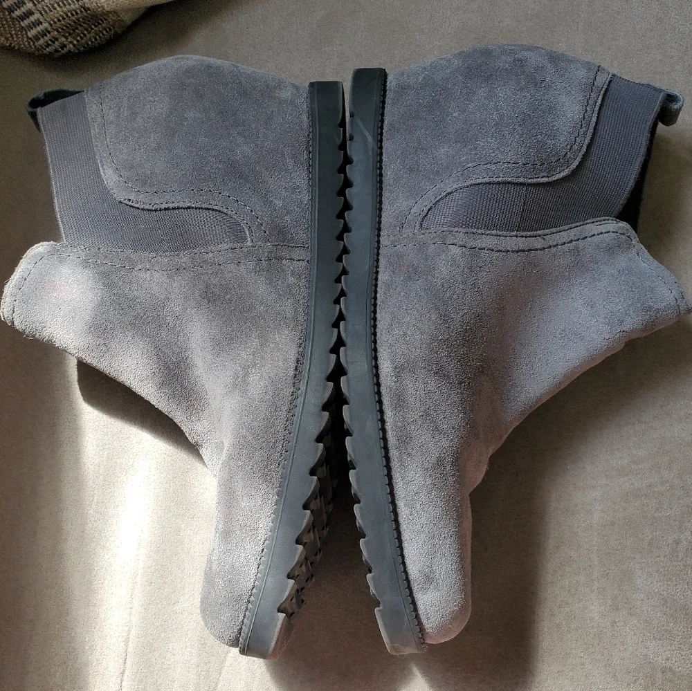 Naturalizer Darena hidden wedge ankle boots in Graphite Lead size 9.5M